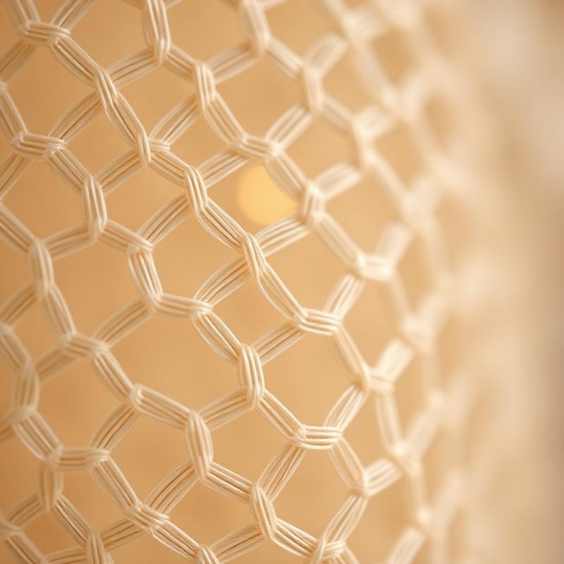 Hexagon weave detail